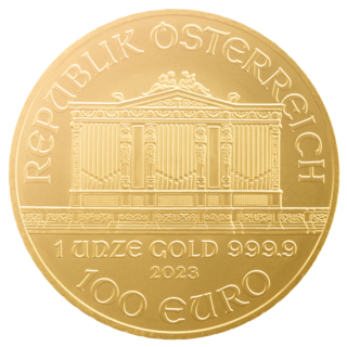 1 Unze Gold Wiener Philharmoniker EUR