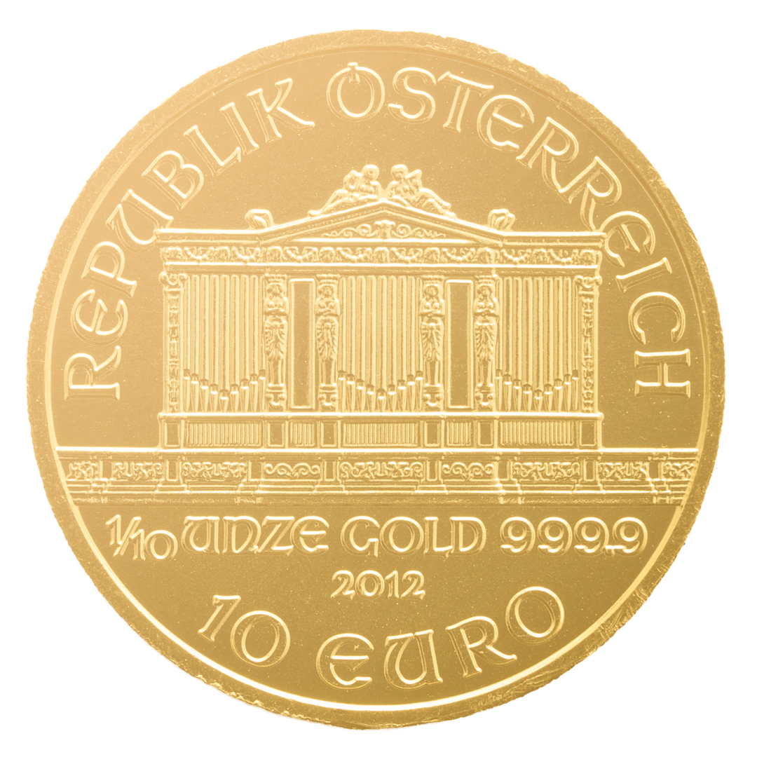 1/10 Unze Gold Wiener Philharmoniker EUR