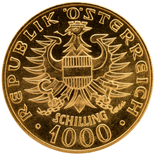 1000 Schilling Babenberger Goldmünze