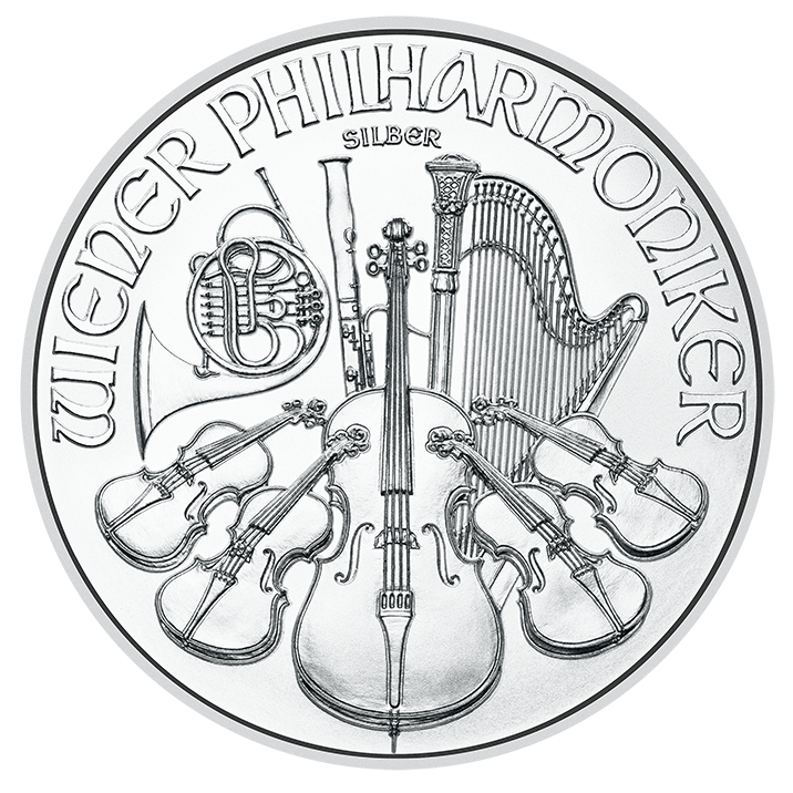 1 Unze Wiener Philharmoniker Silber