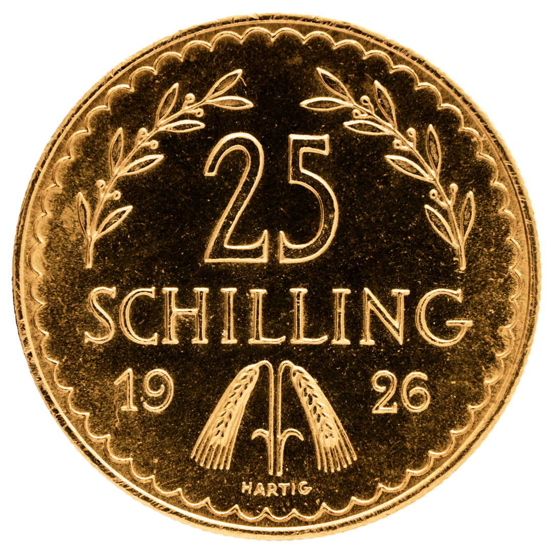 25 Schilling Goldmünze