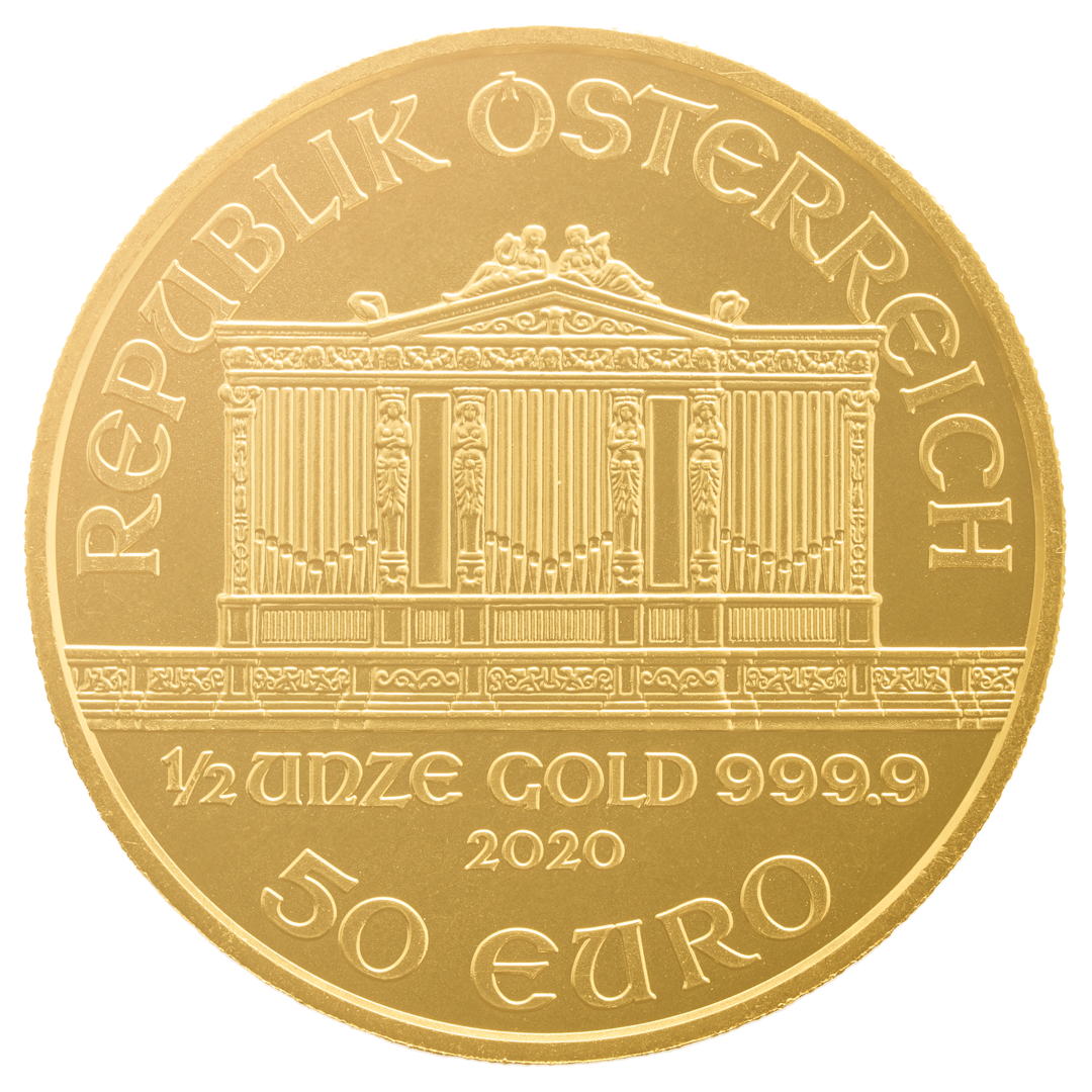 1/2 Unze Gold Wiener Philharmoniker EUR