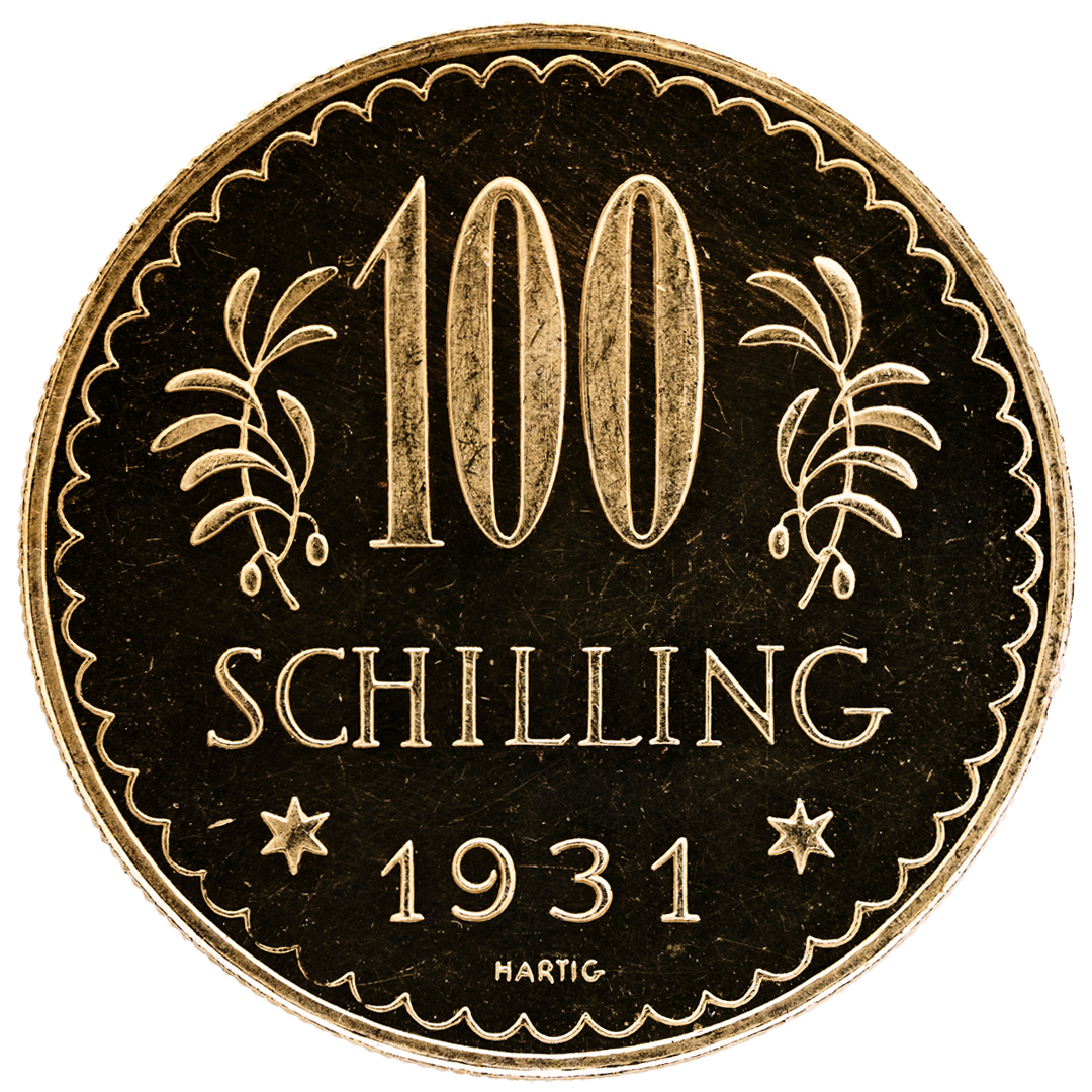 100 Schilling Goldmünze