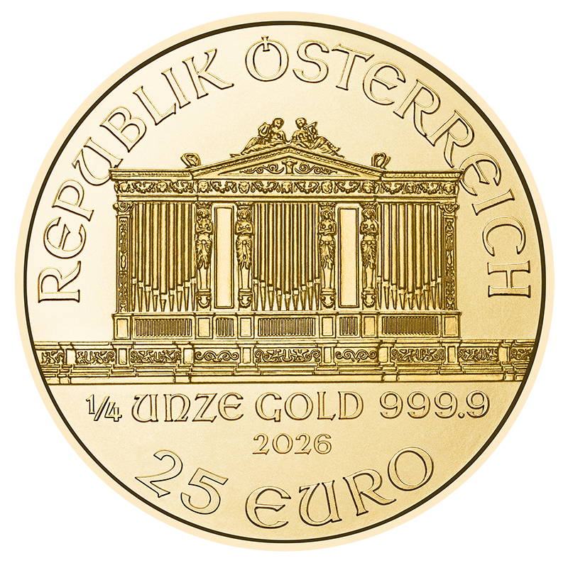 1/4 Unze Gold Wiener Philharmoniker EUR