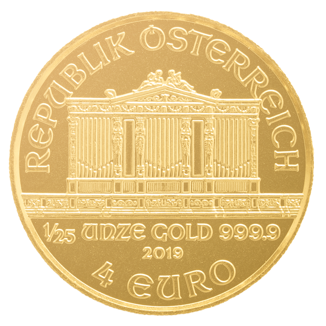 1/25 Unze Gold Wiener Philharmoniker EUR