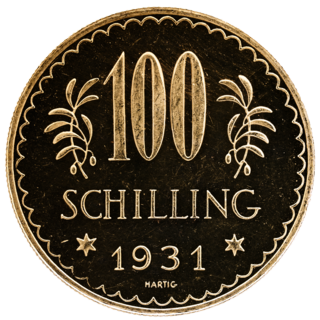 100 Schilling Goldmünze 100 Schilling Goldmünze